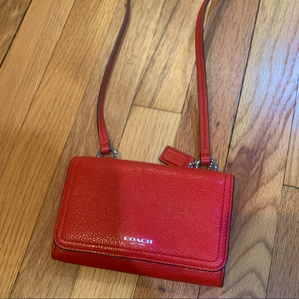 Cherry Red Coach CrossBody
